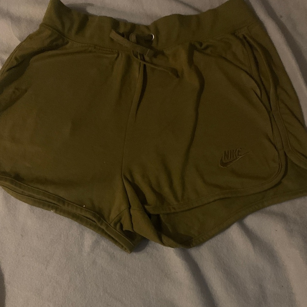 Nike Women's Athletic Shorts in Olive